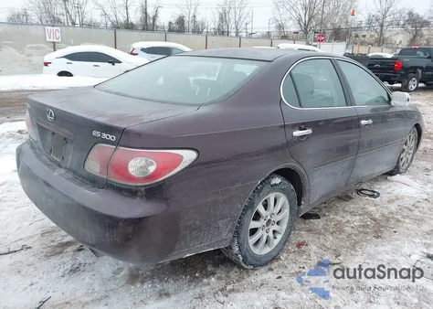 2002 Lexus Es 300 из США, поврежденный, VIN JTHBF30GX25036675